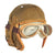 Original U.S. WWII M38 Tanker Helmet by Rawlings with Type R-14 Earphones and Goggles Original Items