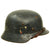 Original German WWII Luftwaffe M35 Double Decal Steel Helmet with 56cm Liner & Chinstrap - marked ET64 Original Items