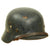 Original German WWII Luftwaffe M35 Double Decal Steel Helmet with 56cm Liner & Chinstrap - marked ET64 Original Items