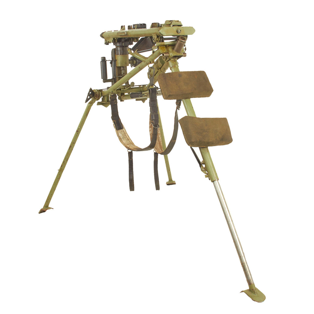 Original German WWII Era MG 42 Sustained Fire Lafette Mount Tripod with Shoulder Straps Original Items