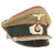 Original German WWII Service Used Army Heer Artillery Officers Schirmmütze Visor Crush Cap Original Items