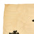 Original Japanese WWII Hand Painted Cloth Good Luck Flag (31” x 38 ½”) and Pennant (16” x 14 ⅜”) - 2 Items Original Items
