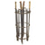 Original Custom Umbrella Basket Made With Four French M1866 Bayonets in Scabbards and Gras Bayonet Scabbards Original Items