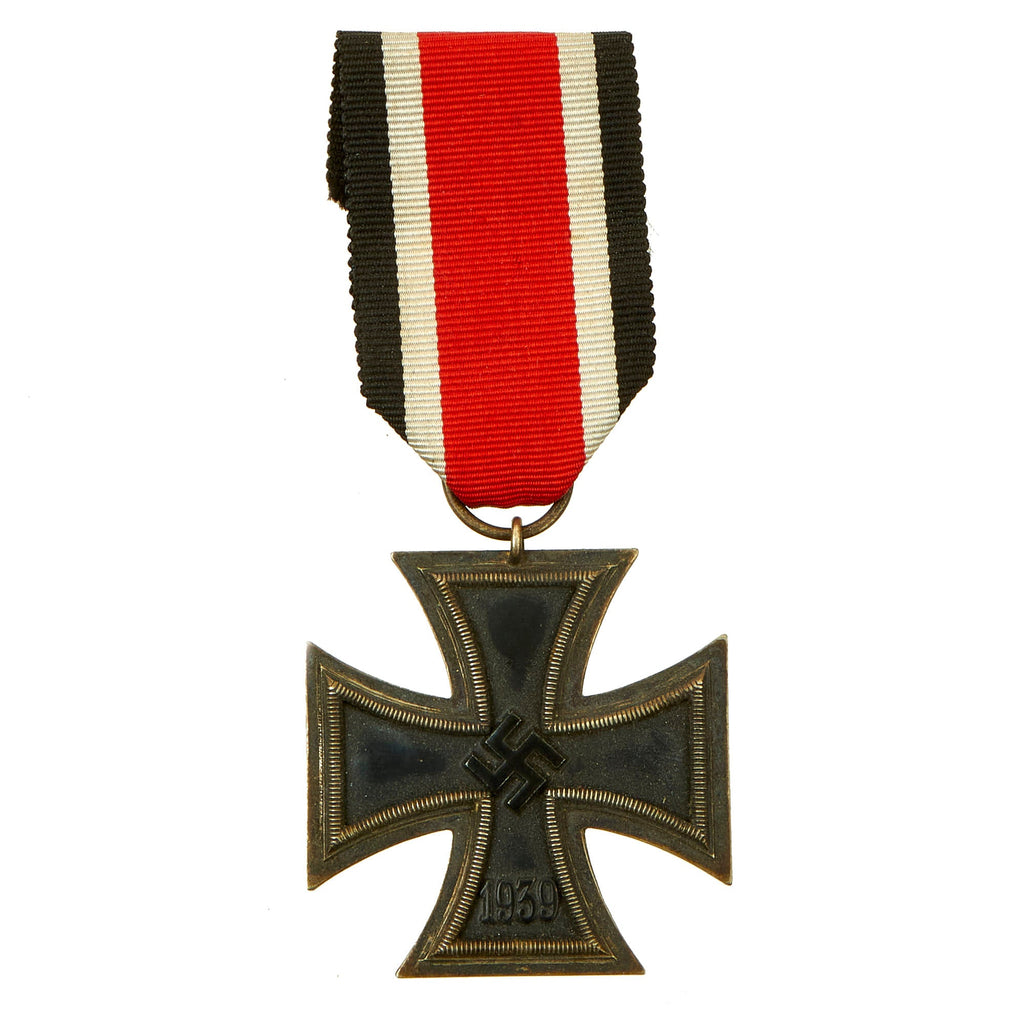 Original German WWII Wehrmacht Iron Cross 2nd Class 1939 by Ernst L. Müller with Ribbon - EKII Original Items