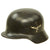 Original German WWII 1938 Dated Luftwaffe M35 Double Decal Steel Helmet with 55cm Liner & Partial Chinstrap - marked EF62 Original Items