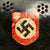 Original German WWII M34 Square Dip NSDAP Double Decal Civic Police Steel Helmet with 57cm Liner - Ordnungspolizei Original Items
