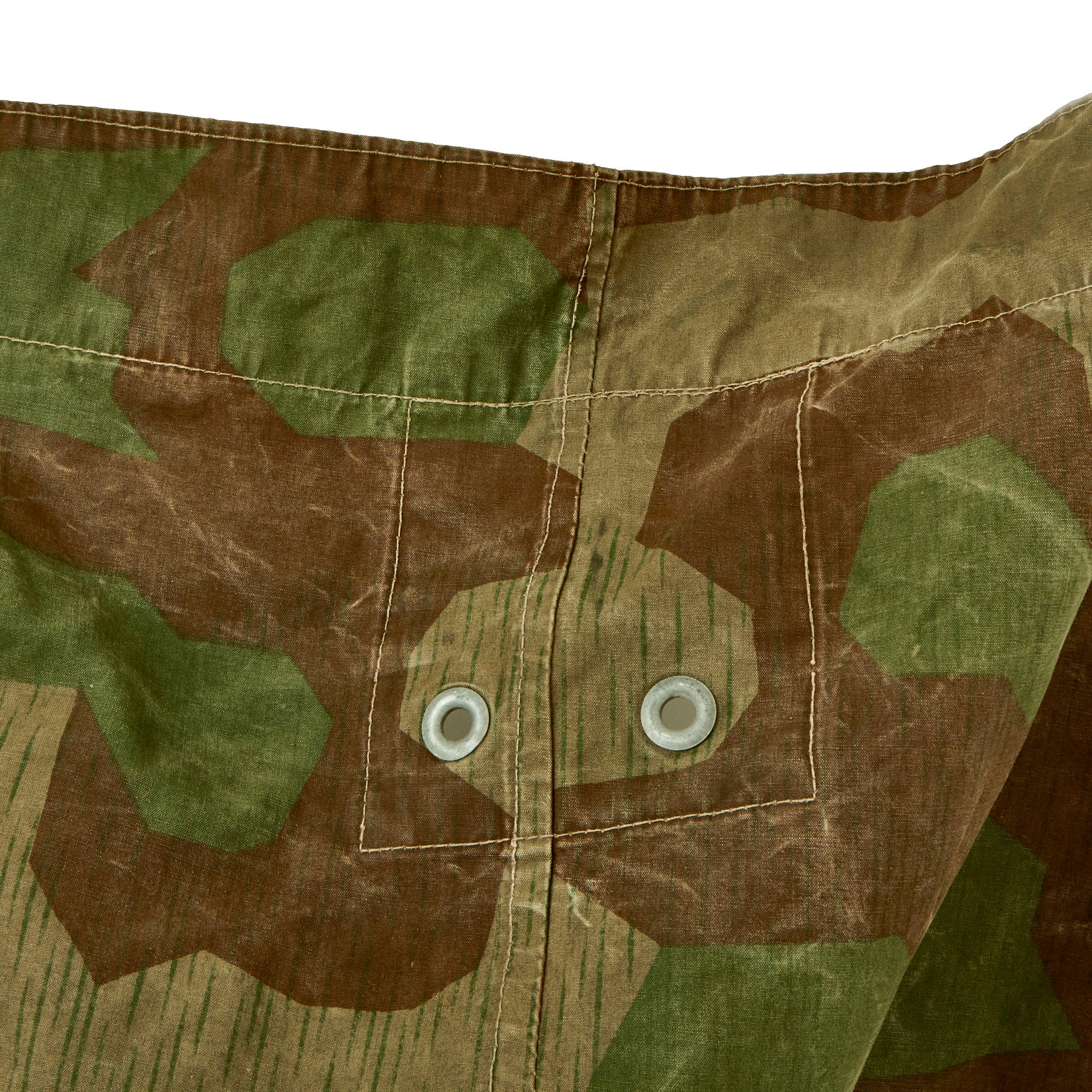 Original German WWII Zeltbahn Tent Quarter & Poncho in Splinter Patter ...