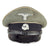 Original Rare German WWII Named Waffen SS EM/NCO Schirmmütze Crusher Visor Cap with Maker Markings - Schutzstaffel Original Items