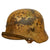 Original German WWII Named USGI Bring Back Army Heer M40 "Normandy" Camouflage Steel Helmet with Documentation - marked ET64 Original Items