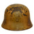 Original German WWII Named USGI Bring Back Army Heer M40 "Normandy" Camouflage Steel Helmet with Documentation - marked ET64 Original Items