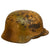 Original German WWII Named USGI Bring Back Army Heer M40 "Normandy" Camouflage Steel Helmet with Documentation - marked ET64 Original Items