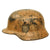 Original German WWII Named DAK Afrikakorps Camouflage Heer Army Single Decal M35 Helmet - Stamped EF66 Original Items