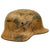 Original German WWII Named DAK Afrikakorps Camouflage Heer Army Single Decal M35 Helmet - Stamped EF66 Original Items