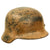 Original German WWII Named DAK Afrikakorps Camouflage Heer Army Single Decal M35 Helmet - Stamped EF66 Original Items