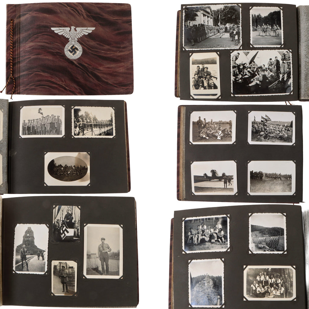 Original German WWII HJ National Youth Organization Personal Photo Album - 155 Pictures Original Items
