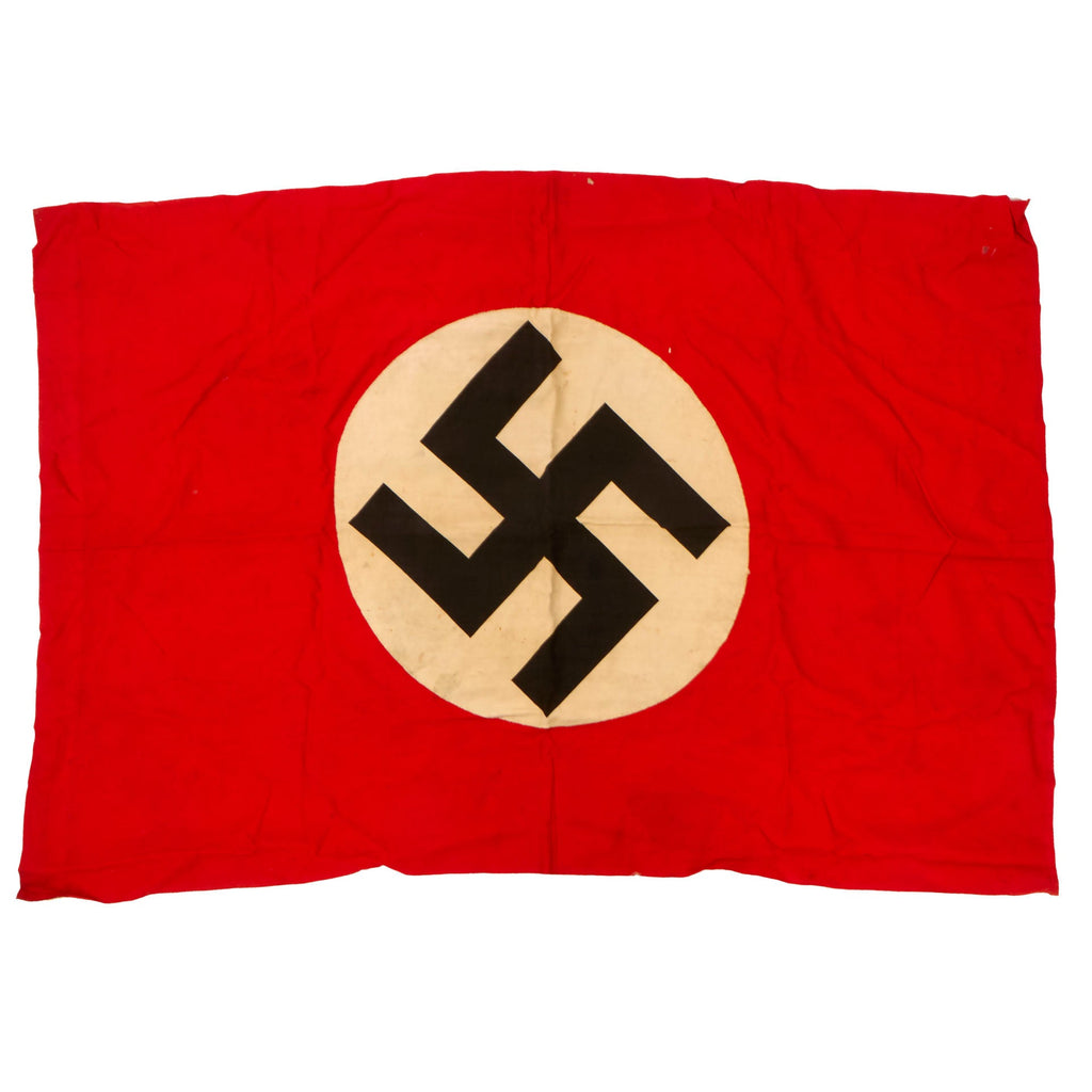 Original German WWII NSDAP Double Sided National Political Banner Flag - 31"x 45” Original Items