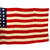 Original U.S. WWII 48 Star Naval Ensign No. 7 American Flag by Mare Island and Dated 1944 - 60” x 120” Original Items