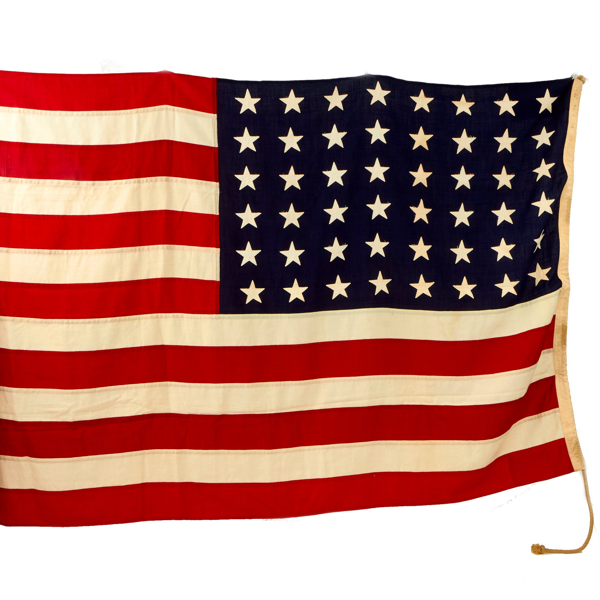 ONI バナーフラッグ Original U.S. WWII 48 Star Naval Ensign No. 7 American Flag