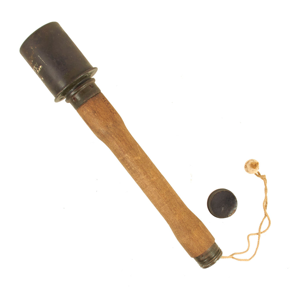Original German WWII 1943 dated M24 Stick Grenade by Hermann Nier - Stielhandgranate Original Items