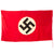 Original German WWII Italian Made NSDAP National Political Banner Flag marked to City of Naples - 38" x 62" Original Items