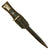 Original German WWII Long 98k Dress Bayonet by ALCOSO with Period Applied Shooting Association Emblem & Scabbard in Frog Original Items