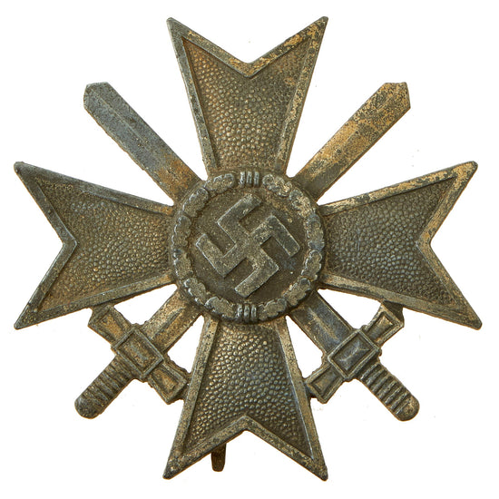 Original German WWII War Merit Cross KvK 1st Class with Swords by Hymmen & Co. of Lüdenscheid - Kriegsverdienstkreuz Original Items