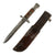 Original British WWII 1888 Mk.I Bayonet Converted to Fighting Knife with Leather Sheath - Dated 1907 Original Items
