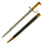 Original German-made South African Boer Mauser M1871-Style Reversed Quillon Bayonet with Scabbard Original Items