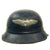 Original German WWII M38 Luftschutz Beaded Gladiator Air Defense Helmet - dated 1938 Original Items