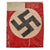 Original German WWII NSDAP 14" x 20" Double Sided National Political Flag in Dated Period Plastic Bag Original Items