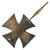 Original German WWII Iron Cross First Class 1939 by Friedrich Orth of Wien with Vertical Pinback - EKI Original Items