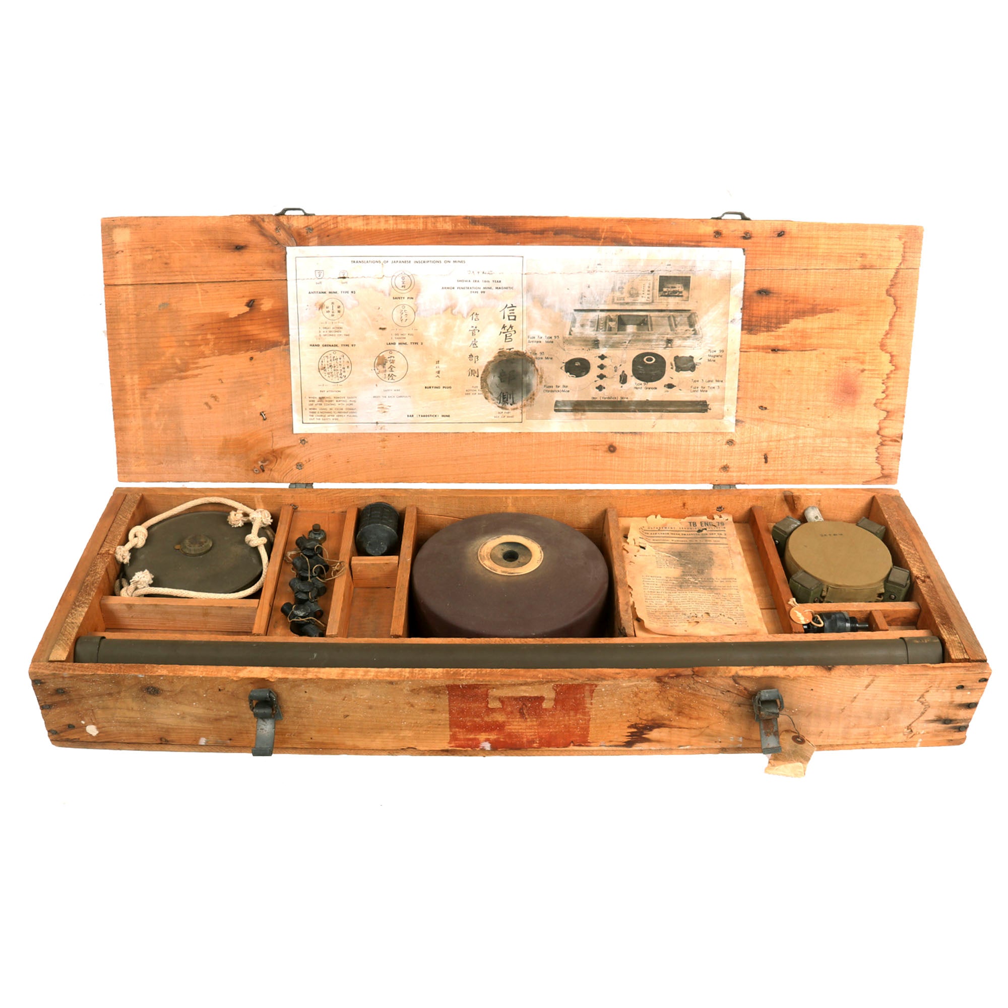 U.S. Original エアマット　アメリカ軍　1986年納入　稼働不明　ヴィンテージ WWII Crate in No.2 Set Aid Training Mine Japanese その他