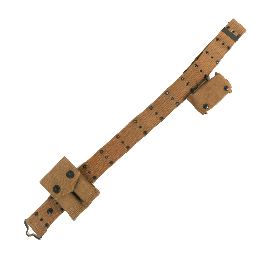 Original U.S. WWI Named Pistol Belt Rig with 1917 Bandage and Colt M1911 Pouch & Magazines - Captain Dudley C. Smith Original Items