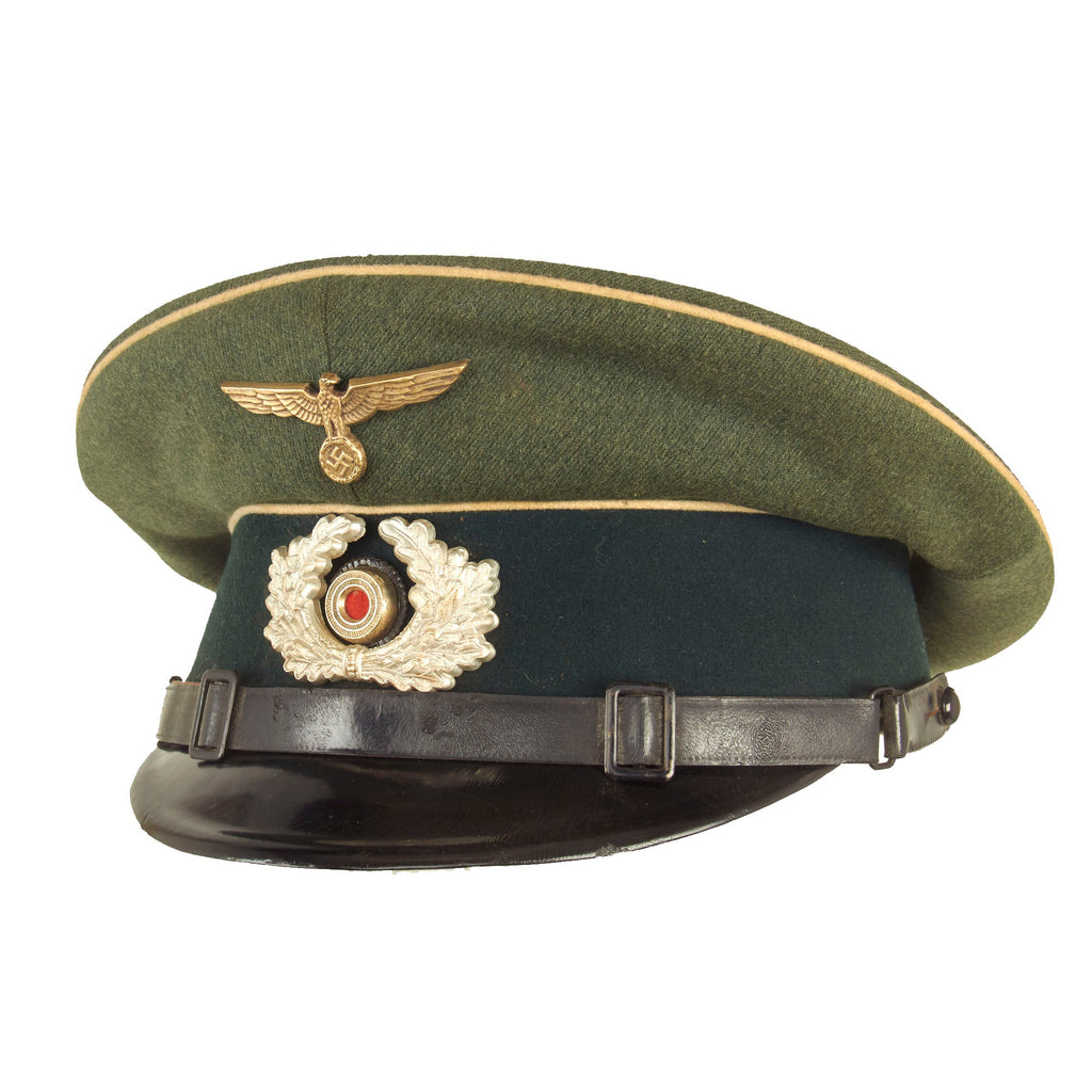 Original German WWII 1936 Dated Regt. Marked Army Heer Infantry EM/NCO Schirmmütze Visor Cap by Karl Isken - Size 59 ½ Original Items