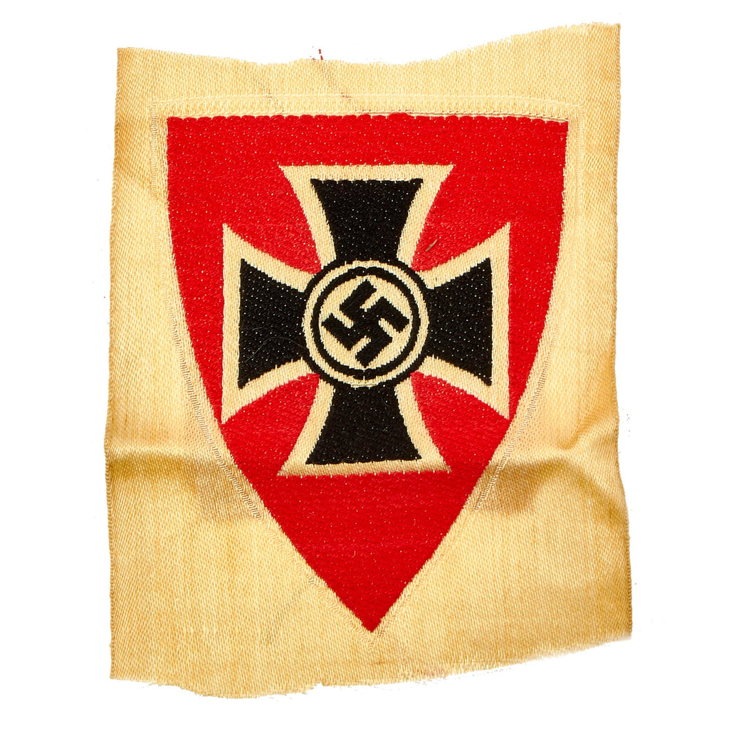 Original German WWII National Socialist State Veteran's Association BeVo Armband & Sleeve Insignia - NSRKB Original Items