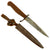 Original German WWI Fighting Trench Knife with Original Rolled Steel Scabbard Original Items