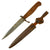 Original German WWI Fighting Trench Knife with Original Rolled Steel Scabbard Original Items