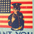 Original U.S. WWII The US Marines Want YOU Enlistment Poster Dated 1942 on Poster Board - 27 x 37¾” Original Items