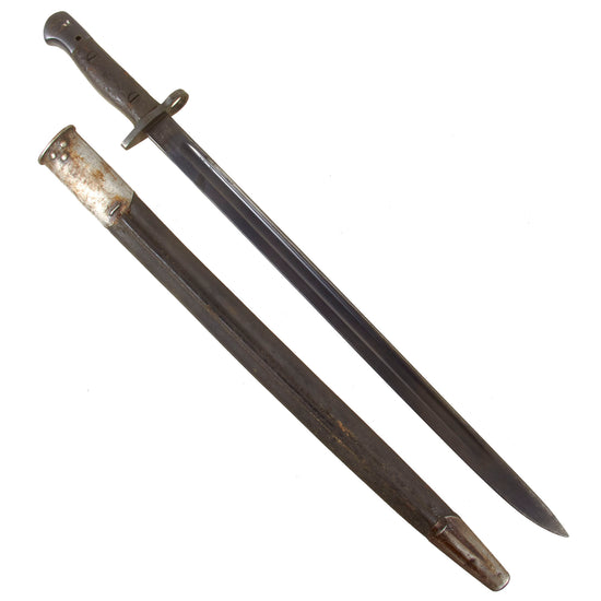Original British WWI P-1907 Enfield Bayonet by Wilkinson with Scabbard