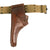 Original U.S. WWI WWII Officer 1918 Dated M1917 .45 Revolver Holster Pistol Cartridge Belt Rig - 1942 Dated First Aid Pouch with Carlisle Bandage Original Items