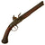 Original Early 18th Century French Iron Barrel Flintlock Pistol with Hidden Tang Screw & Faint Markings - Circa 1725 Original Items