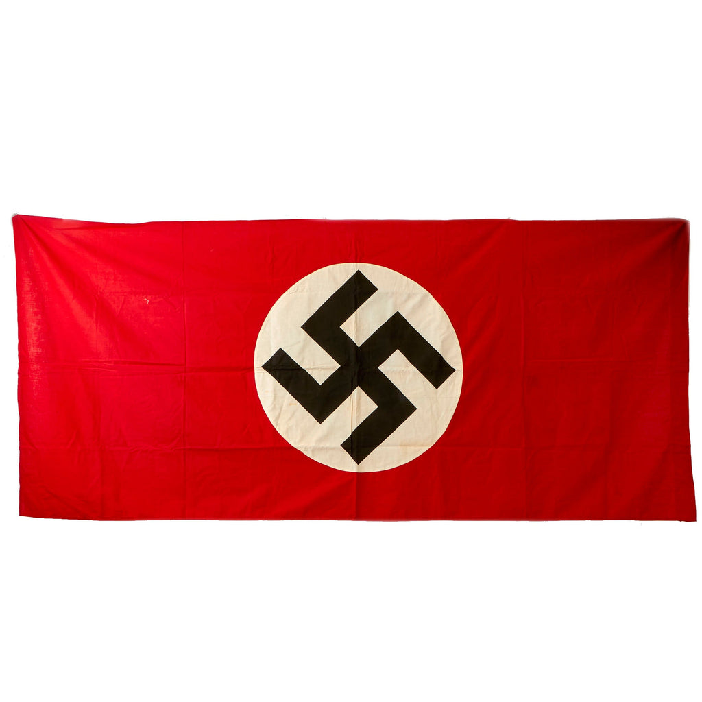 Original German WWII NSDAP Unissued Large Multi-Piece Double Sided National Political Banner Flag - 93" x 42" Original Items