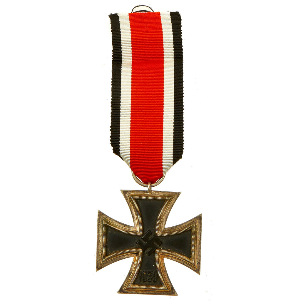 Original German WWII Wehrmacht Iron Cross 2nd Class 1939 with Ribbon - EKII Original Items