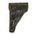 Original German WWII Walther P38 Black Pebble Grain Softshell Holster by Moll, Lederwarenfabrik - Dated 1944 Original Items