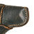 Original German WWII Walther P38 Black Pebble Grain Softshell Holster by Moll, Lederwarenfabrik - Dated 1944 Original Items