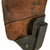 Original German WWII Walther P38 Black Pebble Grain Softshell Holster by Moll, Lederwarenfabrik - Dated 1944 Original Items