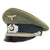 Original German WWII Service Used Army Heer Infantry Officers Schirmmütze Visor Cap Original Items