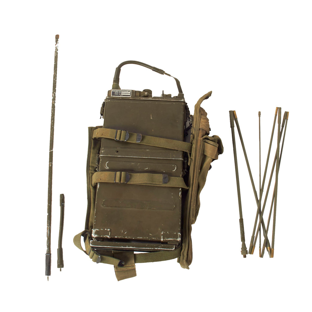 Original U.S. Korean & Vietnam War Era RT-176 AN/PRC-10 Backpack Radio Rig - Serial No. TAD149 Original Items