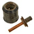 Original Japanese WWII Type 97 Inert Fragmentation Hand Grenade with Fuse Housing - Dated 1938 Original Items