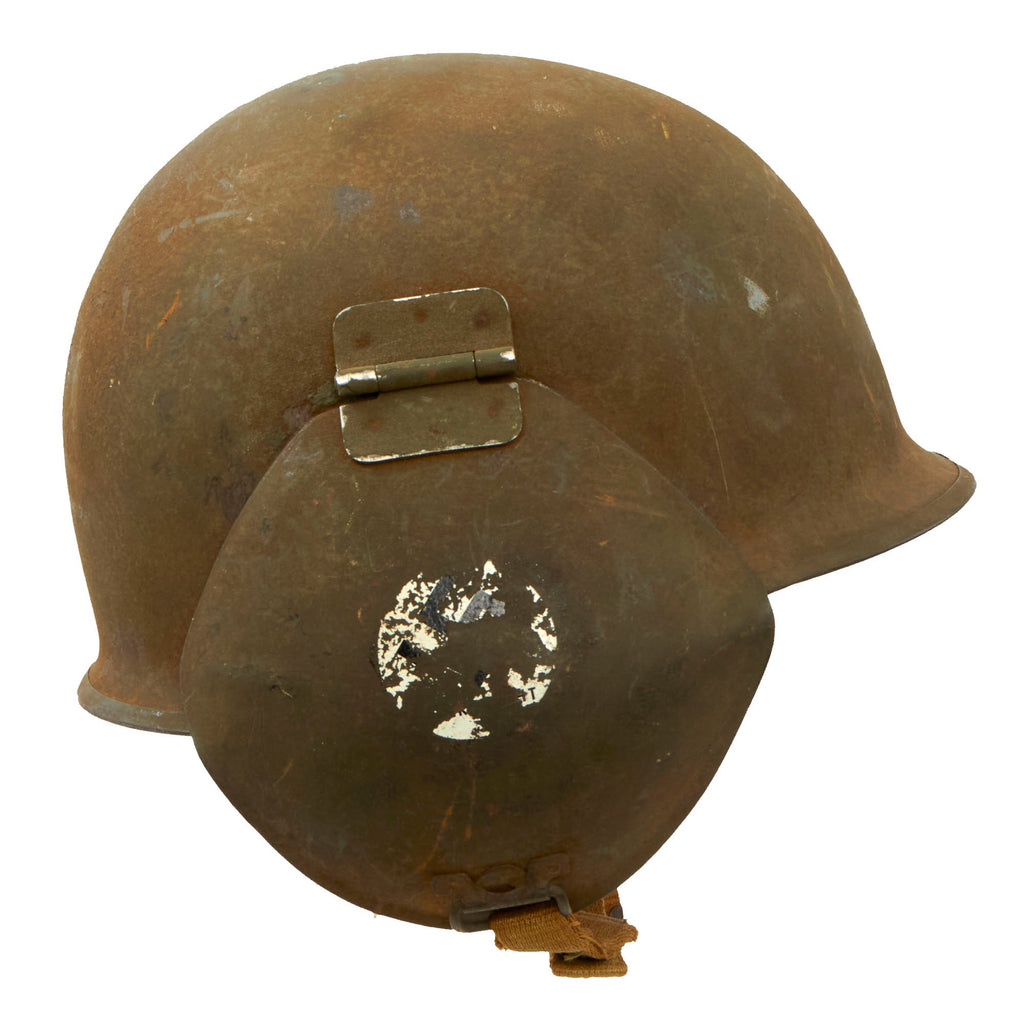 Original U.S. WWII USAAF Bomber Crew M3 Steel FLAK Helmet With